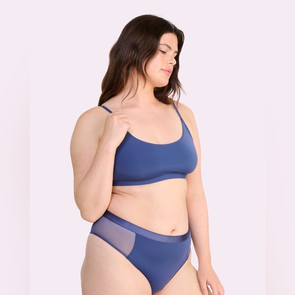 Blue High-Cut Panties Intimates - Picture 4 of 5
